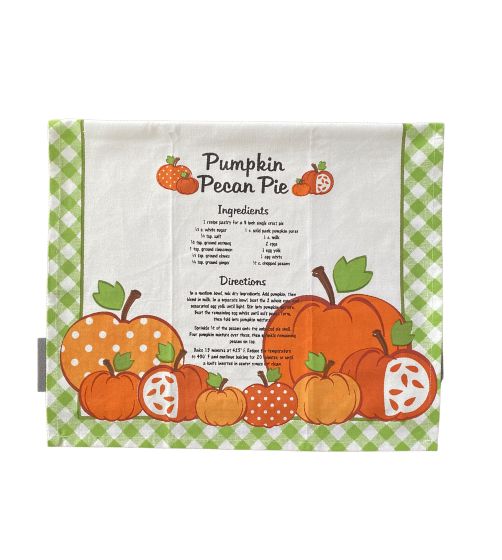 Pumpkin Pecan Pie Dishtowel