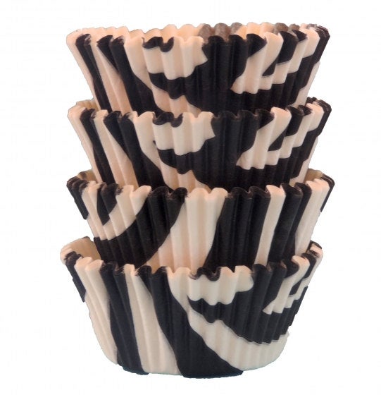 Zebra Stripe Baking Cups - Standard Size