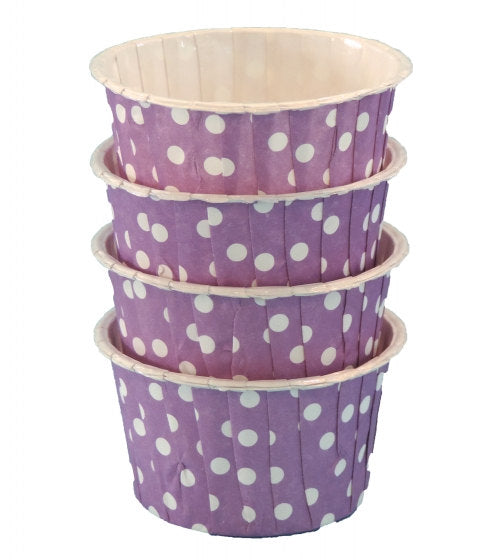 Purple with White Dots Candy Nut Cups