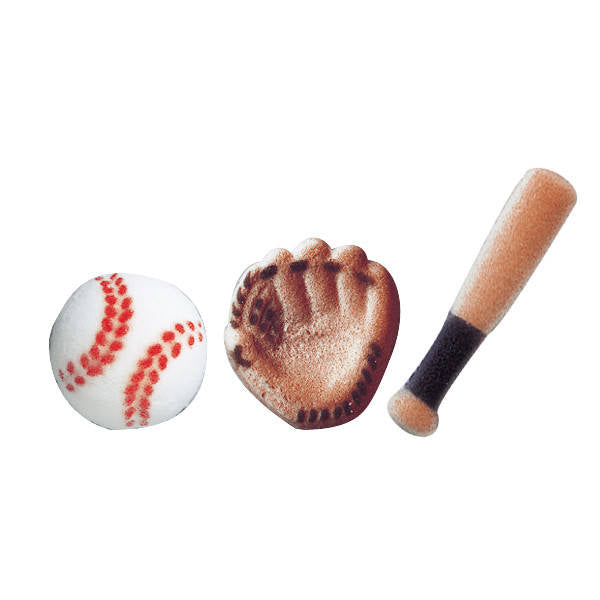 Baseball Assorted Sugar Dec-ons