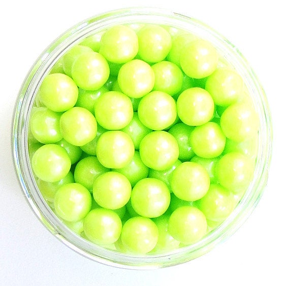 Lime Green Sugar Pearls