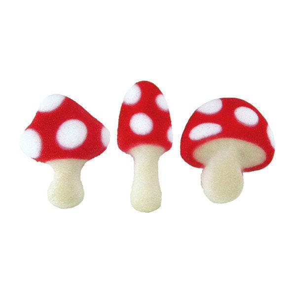 Mushroom Sugar Dec Ons-Set of 12