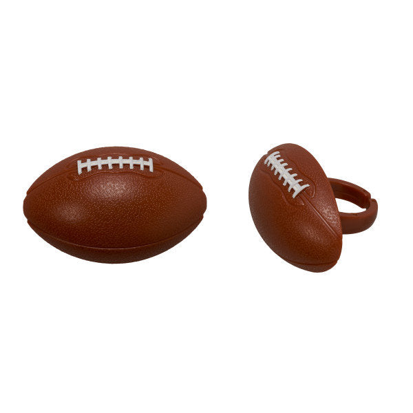 3D Football Cupcake Rings
