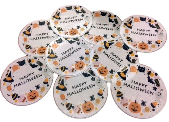 Happy Halloween Wafer Paper Circles