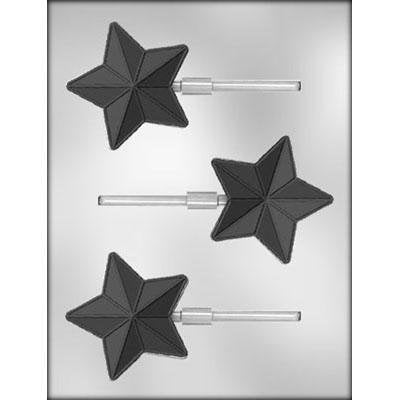 Star with Lines Chocolate Mold