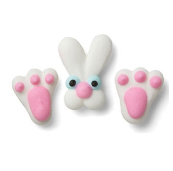 Bunny Face and Feet Royal Icing's
