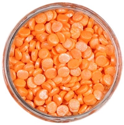 Orange Pearl Confetti - Bulk