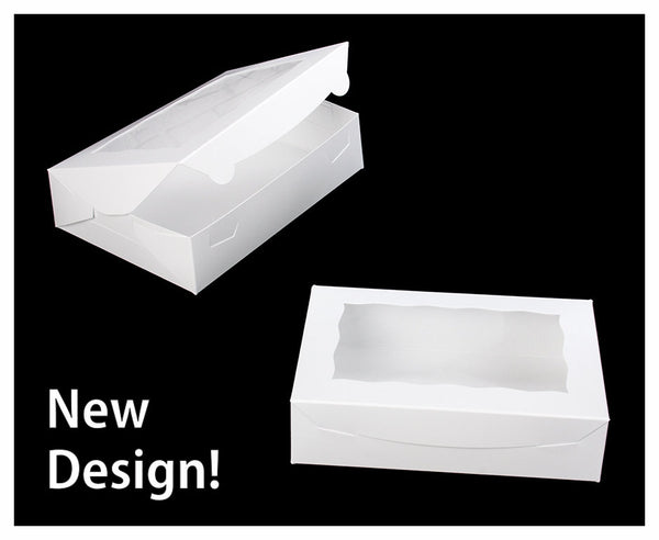 White with Window, Lock & Tab Box with Lid