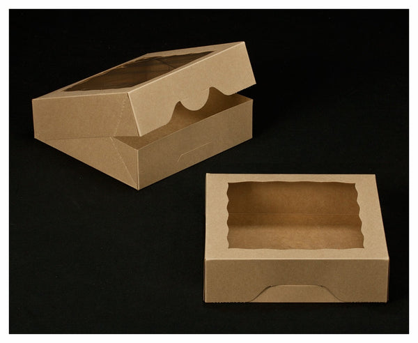 Kraft Brown with Window Time saver Box With Lid