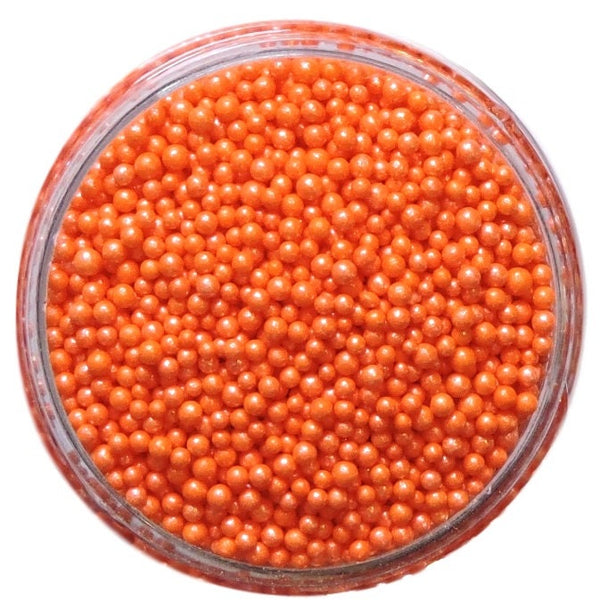 Mini Orange Pearl Beads - Bulk