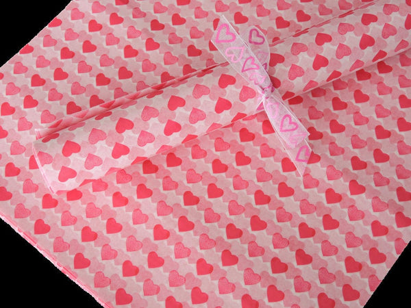 Heart Patterened Wax Paper Sheets