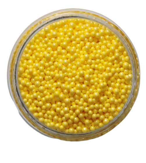 Mini Yellow Pearl Beads