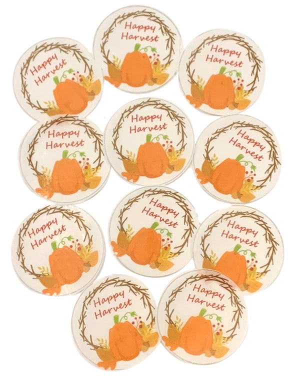 Happy Harvest Wafer Paper Circles