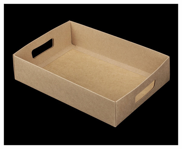 Kraft Brown Cookie Crate with Wax Paper Sheets