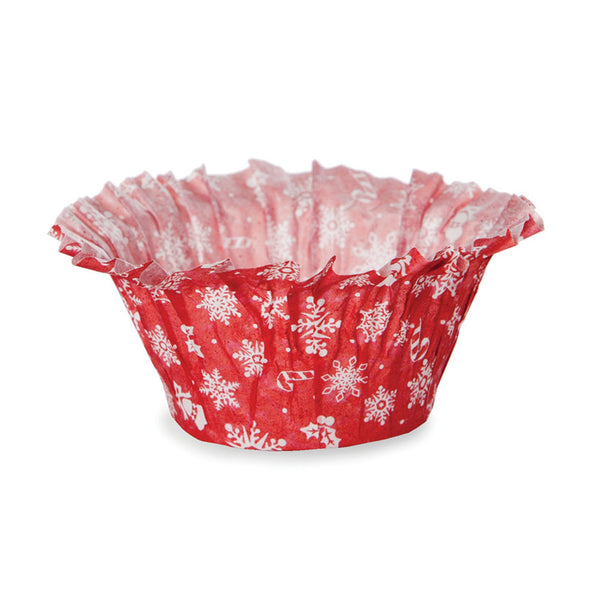 Red Snowflake Muffin Basket