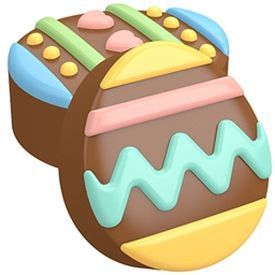 Easter Egg Oreo Cookie Mold-Make your own chocolate covered Oreos with the 6 Cavity Easter Eggs Cookie Mold.