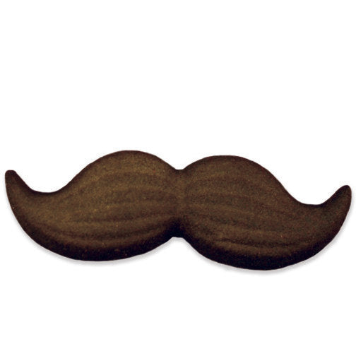 Mustache Edible Sugar Dec Ons-Black Mustache shaped Sugar Dec-on. Come packaged in a set of 12 and are 2&quot; in length.