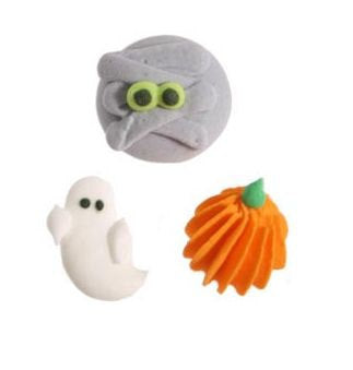 Halloween Mummy, Ghost and Pumpkin Edible Dec Ons