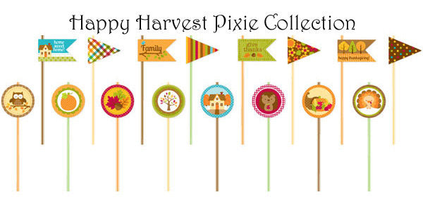 Happy Harvest Pixie Collection-Set of 32 Fall Pixies