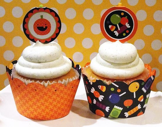 Halloween Candy Reversible Cupcake Wrapper