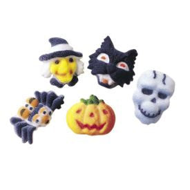 Mini Frightful Assort Dec-ons add some frightening fun to your baked goodies.
