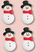 Standing Snowman Edibles-Set of 12 snowmen royal icing dec ons.