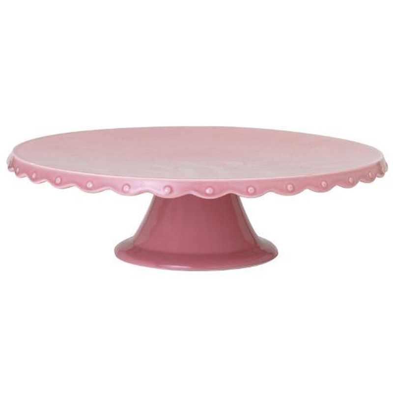 Pink Ceramic Cake Stand