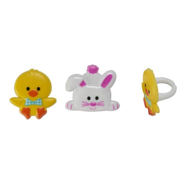 Duck and Bunny Cupcake Rings