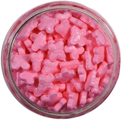 Pink Butterfly Candy Sprinkles - Bulk