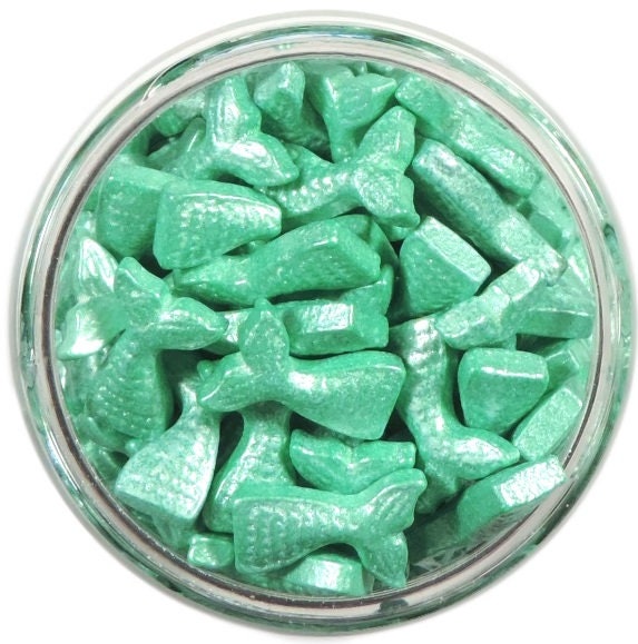 Teal Mermaid Tail Candy Sprinkles - Bulk