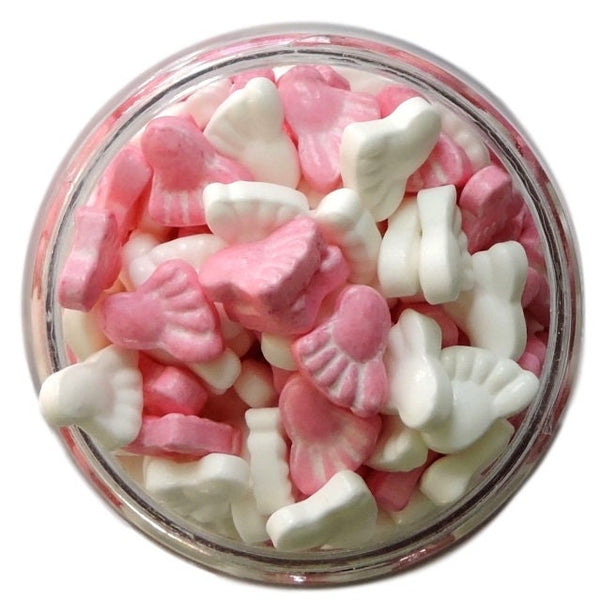 Pink & White Baby Feet Candy Sprinkles