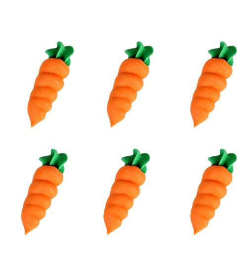 Small Carrot Royal Icing Decorations