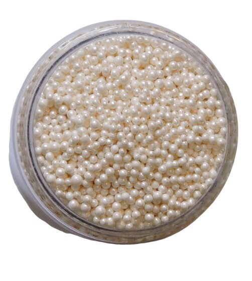 Mini White Pearl Beads - Bulk