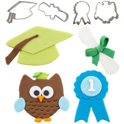 Graduation Accent Cupcake Cutters