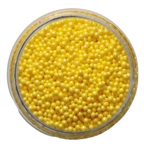 Mini Yellow Pearl Beads - Bulk