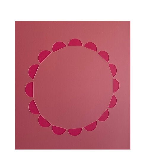 Round Polka Dot Stencil w/ Free Cookie Cutter