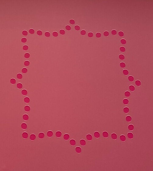 Square Polka Dot Stencil w/ Free Cookie Cutter