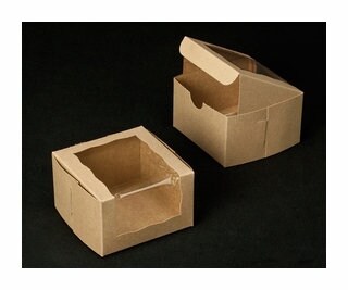 Kraft Brown Wraparound Window Lock & Tab Box