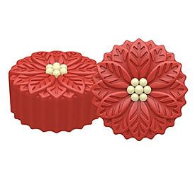 Poinsettia Oreo Cookie Mold - Standard and Mini Sizes