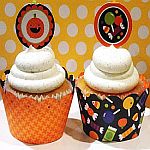 Candy Reversible Cupcake Wrappers