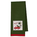 Dashing Snow Dishtowel Set w/ FREE Tree Cookie Cutter