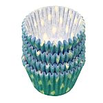 Powder Blue Mini Polka Dot Baking Cups