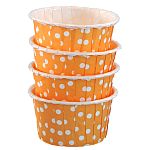 Orange w/ White Dot Candy Cup