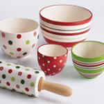 Holiday Dot  Prep Bowls