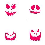 NEW Pumpkin Faces Oreo Stencil