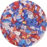 Red White Blue Sugar Crystals