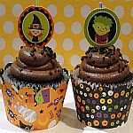 Trick or Treat Reversible Cupcake Wrapper