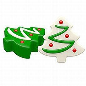 Christmas Tree Oreo Cookie Mold-Make your own chocolate covered Oreos with the 4 Cavity Christmas Tree Cookie Mold.