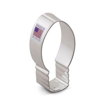 Lightbulb Cookie Cutter measures 3.25"